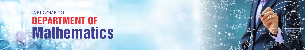 Department of Mathematics Banner